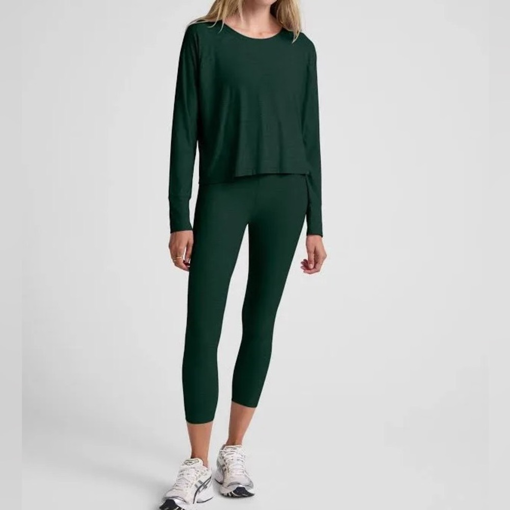 Beyond Yoga green Spacedye leggings in Dark Spruce
